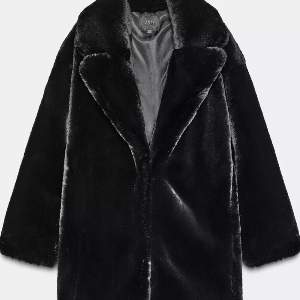 Zara Black Teddy Jacket